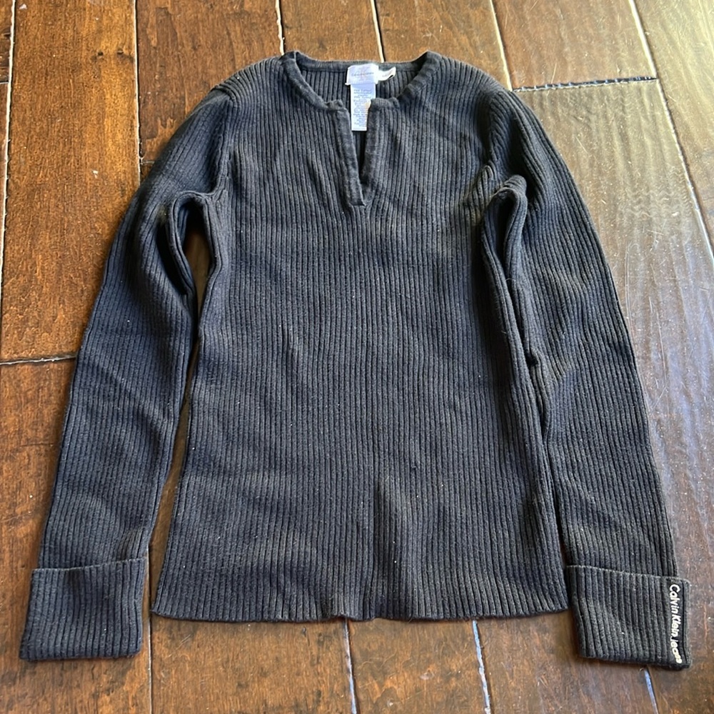 Calvin Klein jeans, black sweater. women’s size small.